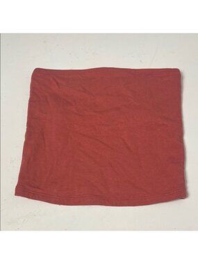 Small Tube Top Terra Cotta Sleeveless Cropped Top